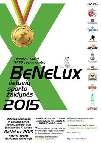 Registracija į BeNeLux sporto žaidynes