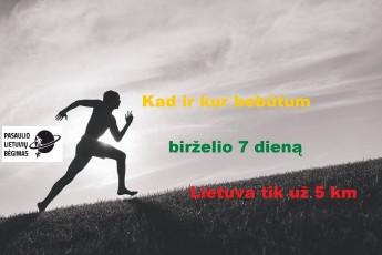 Pasaulio lietuvių bėgimas "Penki už Lietuvą"