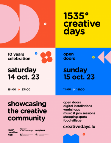 Atvirų durų dienos Differdange – CREATIVE DAYS 2023!